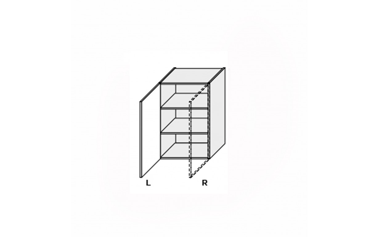 Кухонна секція Міленіум WG верхня 40В/720 1дв ЛІВА - Фото